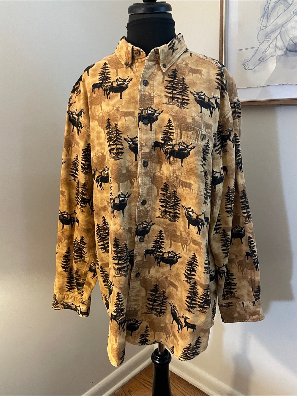 Woolrich | Flannel shirt/jacket Dark Wheat Whitetail Men’s large